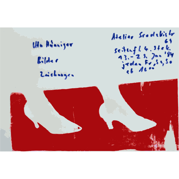 Poster with German text for an art exhibit